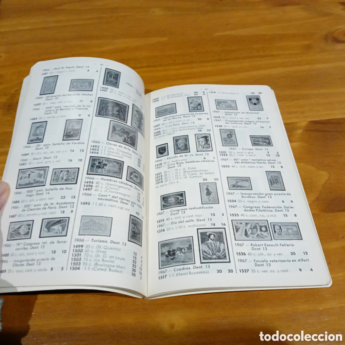 Sellos: Cat&aacute;logo ilustrado Francia 1977 - Foto 4