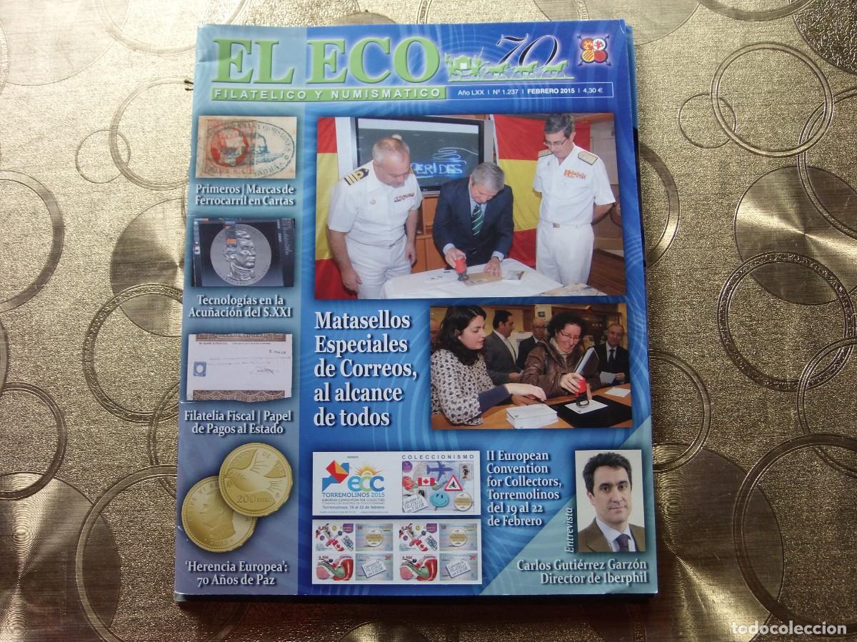 Timbres: EL ECO FILATELICO Y NUMISMATICO - N&ordm; 1.237 - FEBRERO 2015.