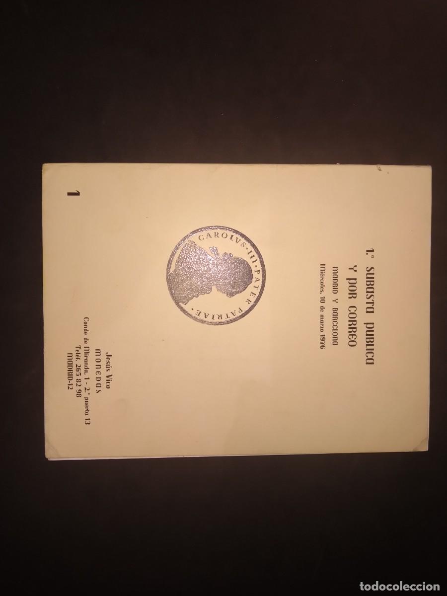 Timbres: PRIMERA SUBASTA PUBLICA Y POR CORREO 1976 , JESUS VICO , LEER DESCRIPCION