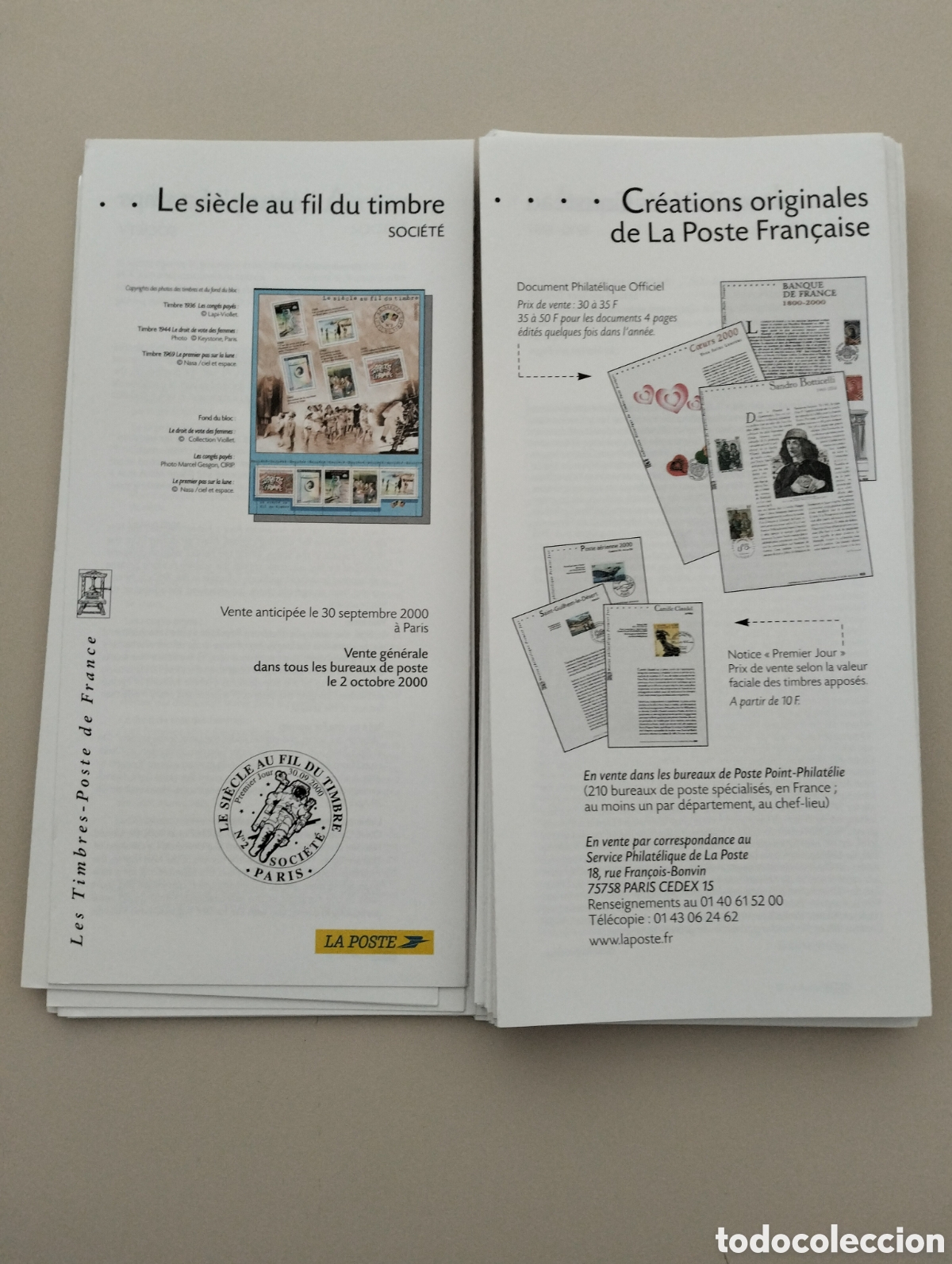 Sellos: FOLLETOS DE EMISI&Oacute;N FRANCIA 2000 - Foto 3