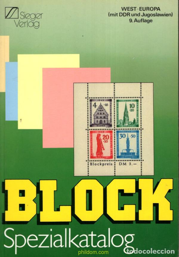 Briefmarken: Sieger Spezial-Katalog Block Spezialkatalog Europ&auml;ische Blocks 9. Auflage West-Europa mit DDR und