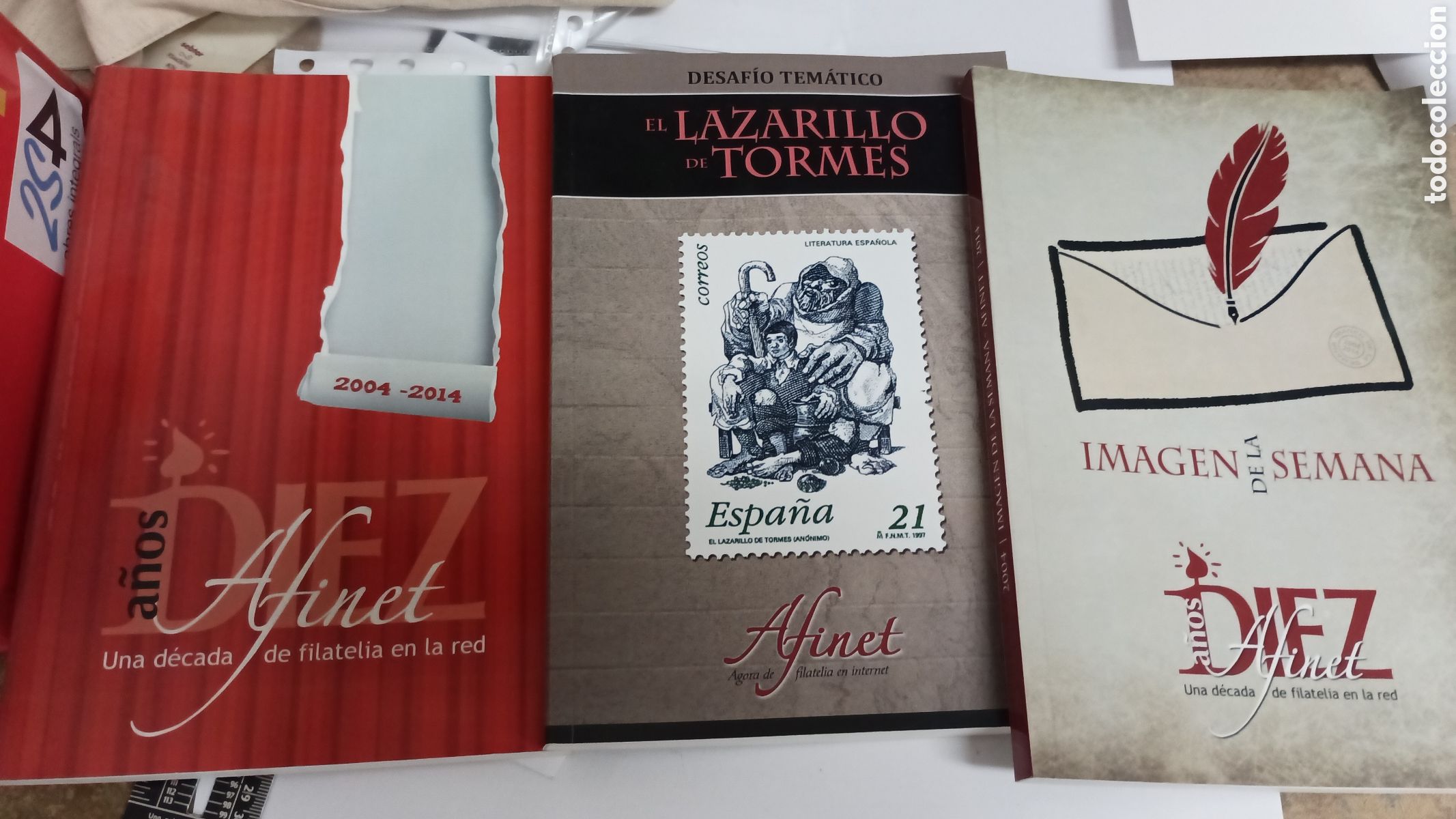 Sellos: 3 libros AFINET diferentes - Foto 1