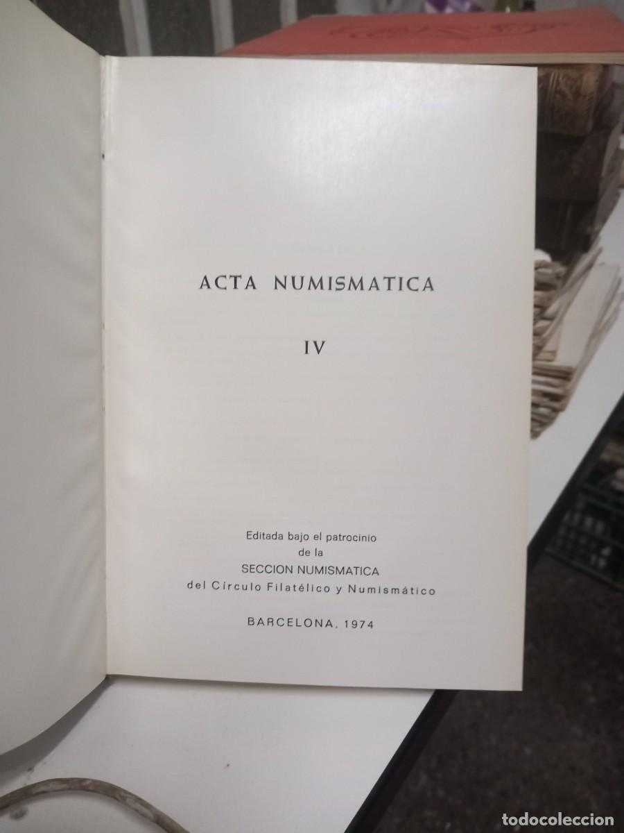 Sellos: ACTA NUMISMATICA IV 4 1974 - Foto 2