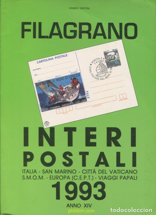 Sellos: CATALOGO FILAGRANO INTERI POSTALI 1993 - Foto 1