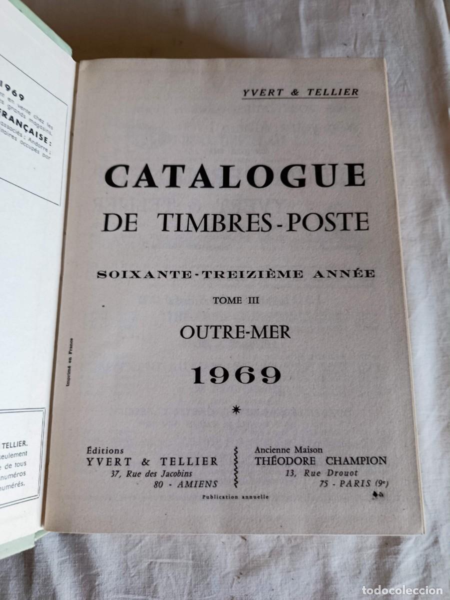 Sellos: Catalogo Yvert Tellier 1969 - Foto 7