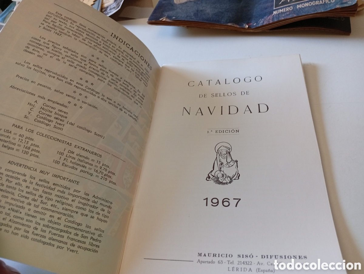 Sellos: Cat&aacute;logo de sellos de navidad 1967 - Foto 2