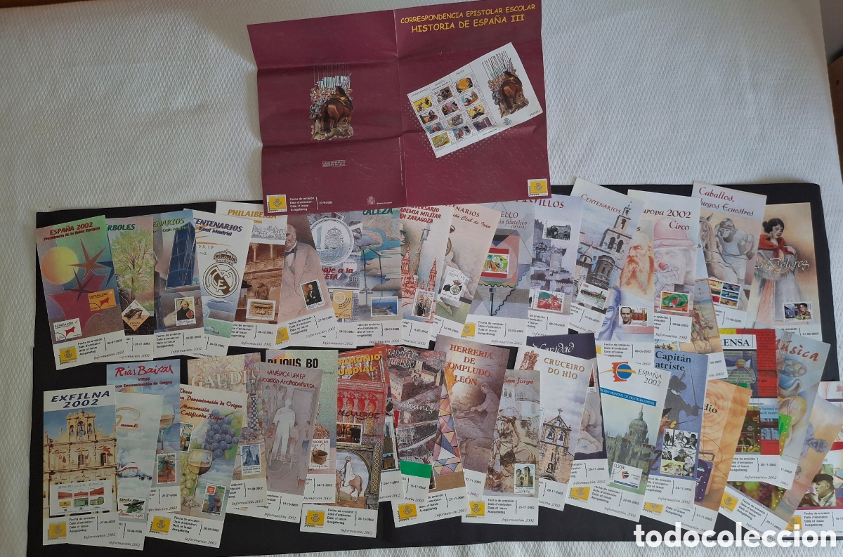 Sellos: SELLOS 2002. TODAS LAS INFORMACIONES FILAT&Eacute;LICAS (EXCEPTO LAS DE LOS CARNETS)