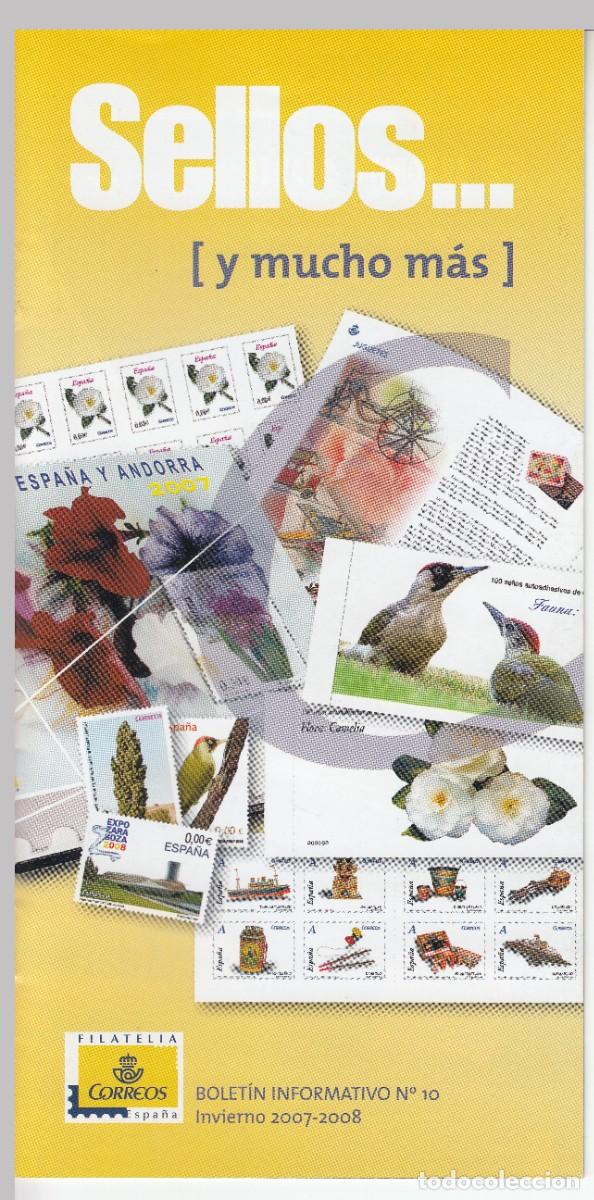 Sellos: FOLLETO BOLETIN INFORMATIVO N&ordm; 10 INVIERNO 2007-2008 2008 DE ESPA&Ntilde;A