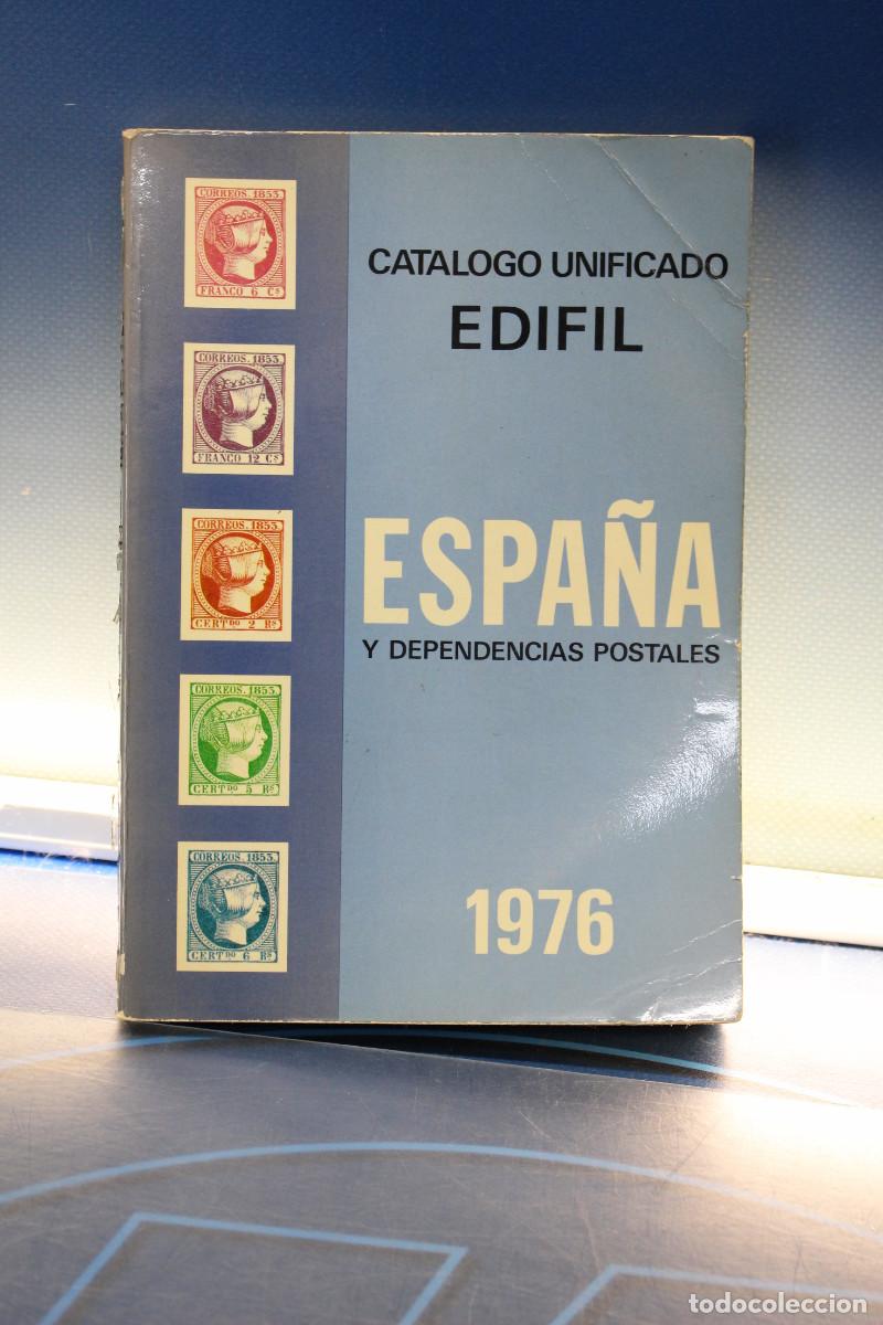 Sellos: Cat&aacute;logo Unificado Edifil Espa&ntilde;a y Dependencias Postales 1976.