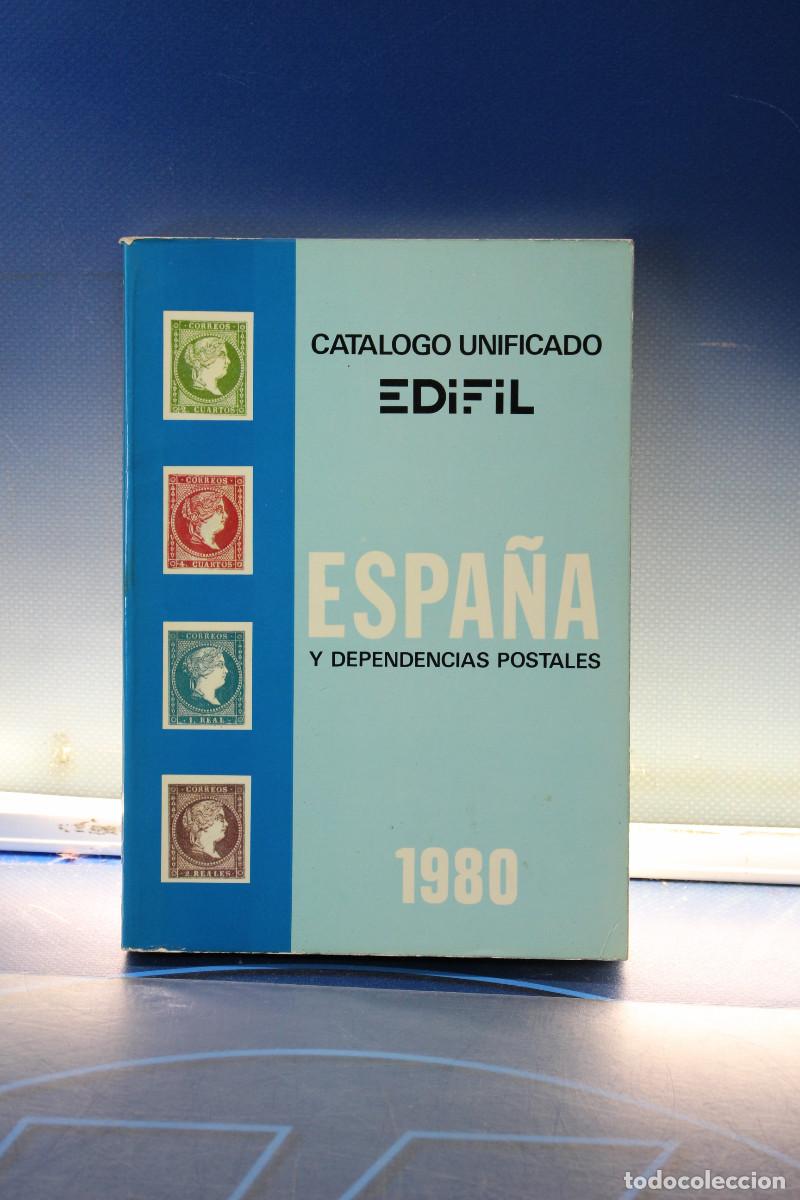 Sellos: Cat&aacute;logo Unificado Edifil Espa&ntilde;a y Dependencias Postales 1980.