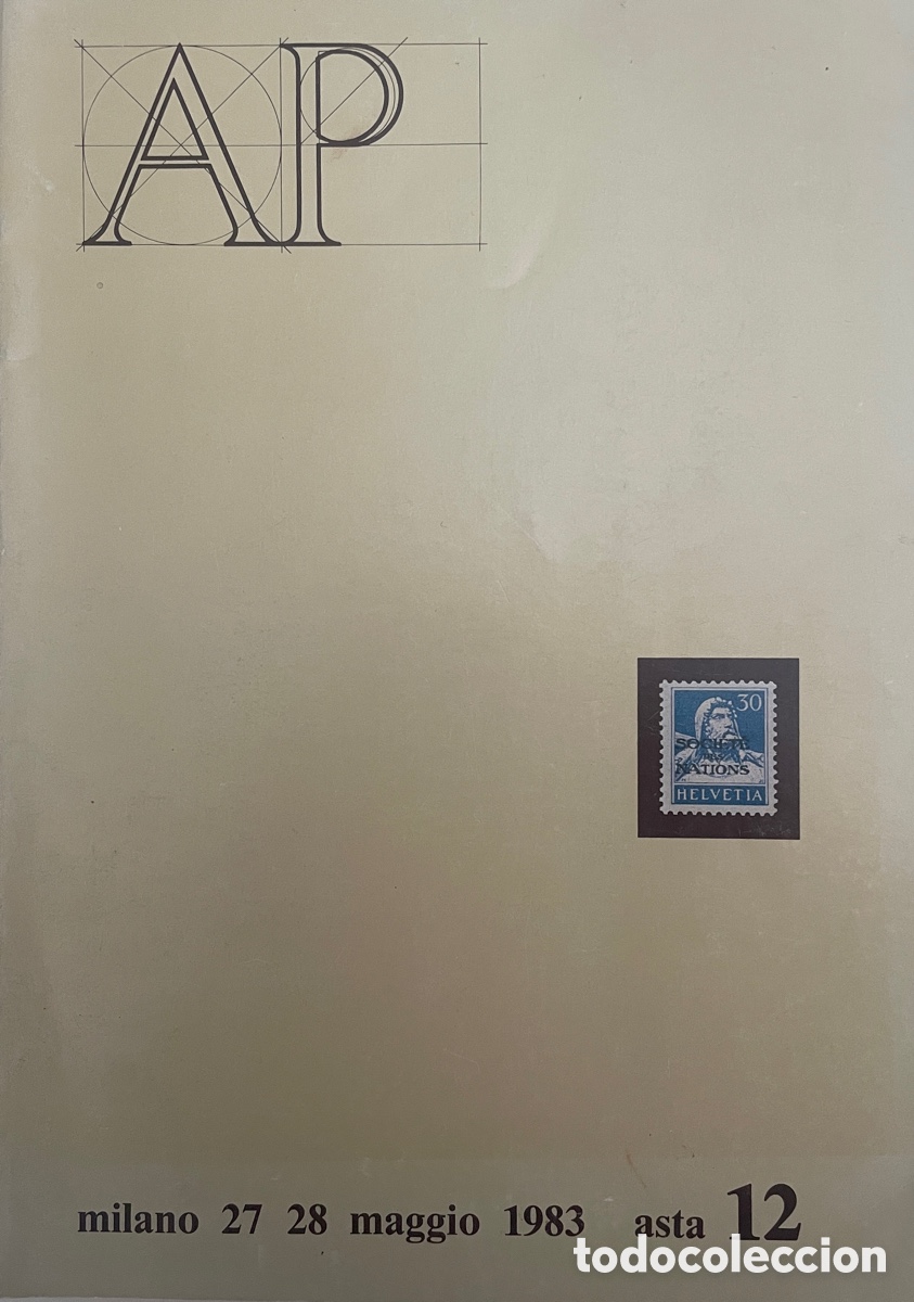Sellos: Cat&aacute;logo de subasta 12 de AP Mil&aacute;n, 27 e 28 maggio 1983.