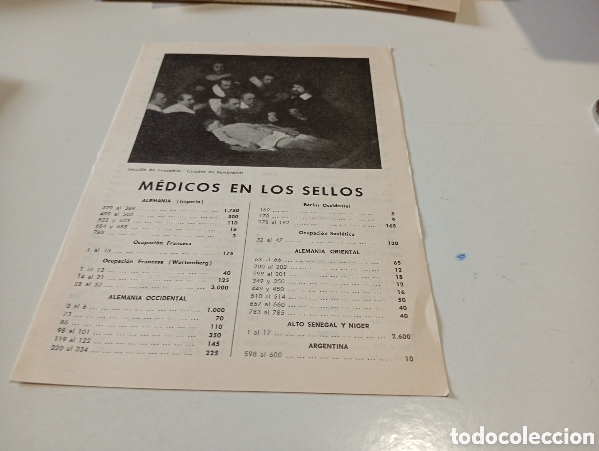 Sellos: Cat&aacute;logo m&eacute;dicos en los Sellos