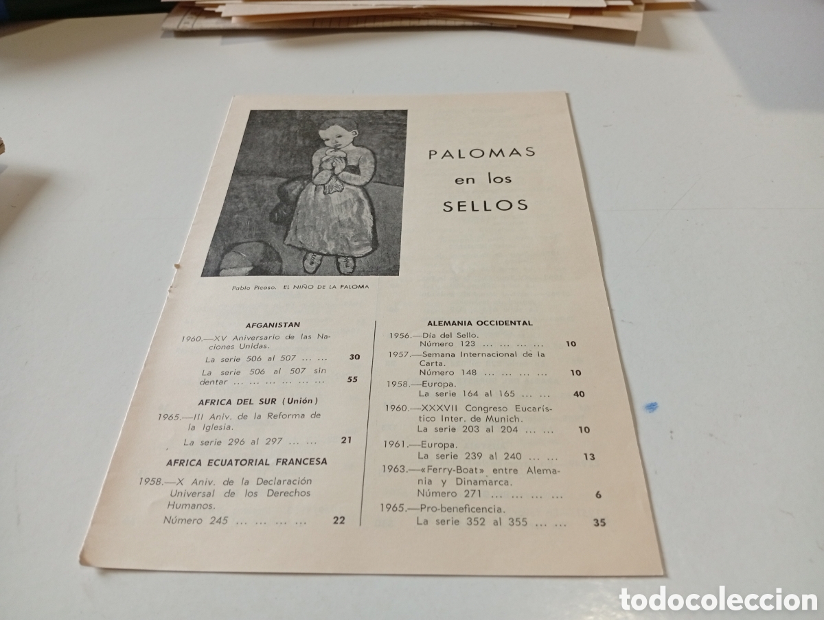 Sellos: Cat&aacute;logo palomas en los Sellos