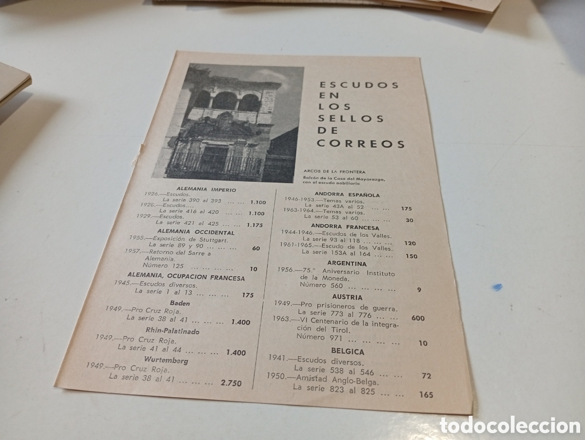 Sellos: Cat&aacute;logo escudos en los sellos de Correos