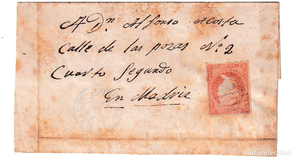Sellos: 1858. Frontal de C&oacute;rdoba a Madrid