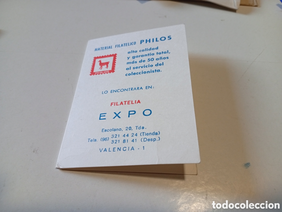 Sellos: Material filatelico Philos, filat&eacute;lia EXPO Valencia