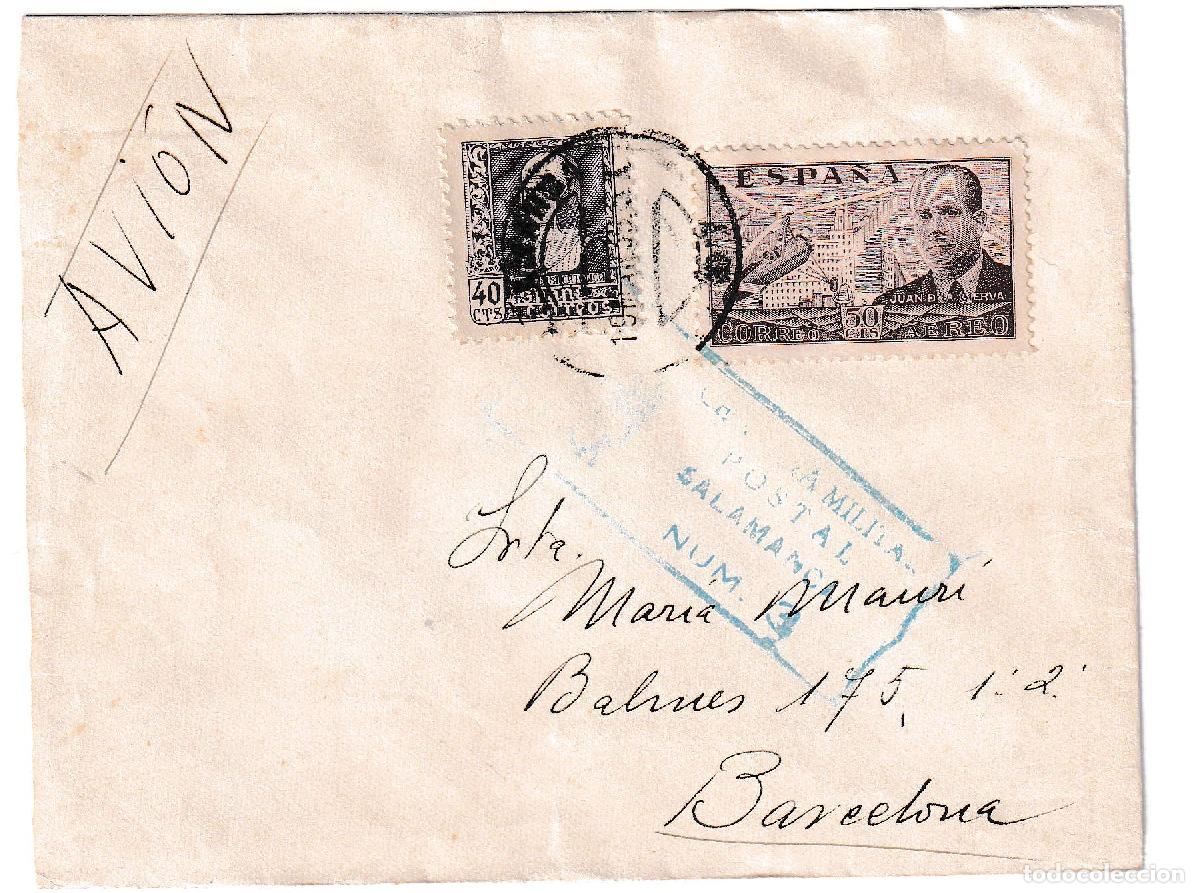 Sellos: 1939. Correo a&eacute;reo de Salamanca a Barcelona