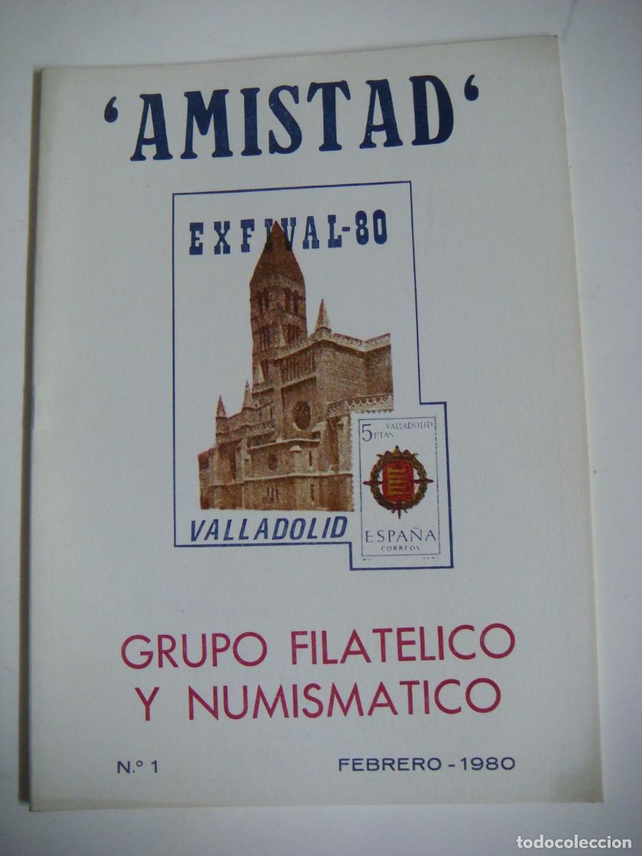Sellos: LIBRILLO AMISTAD GRUPO FILATELICO NUMISMATICO DE VALLADOLID-N&ordm;-1-FEBRERO-1980-CAJ-B-N&ordm;-159