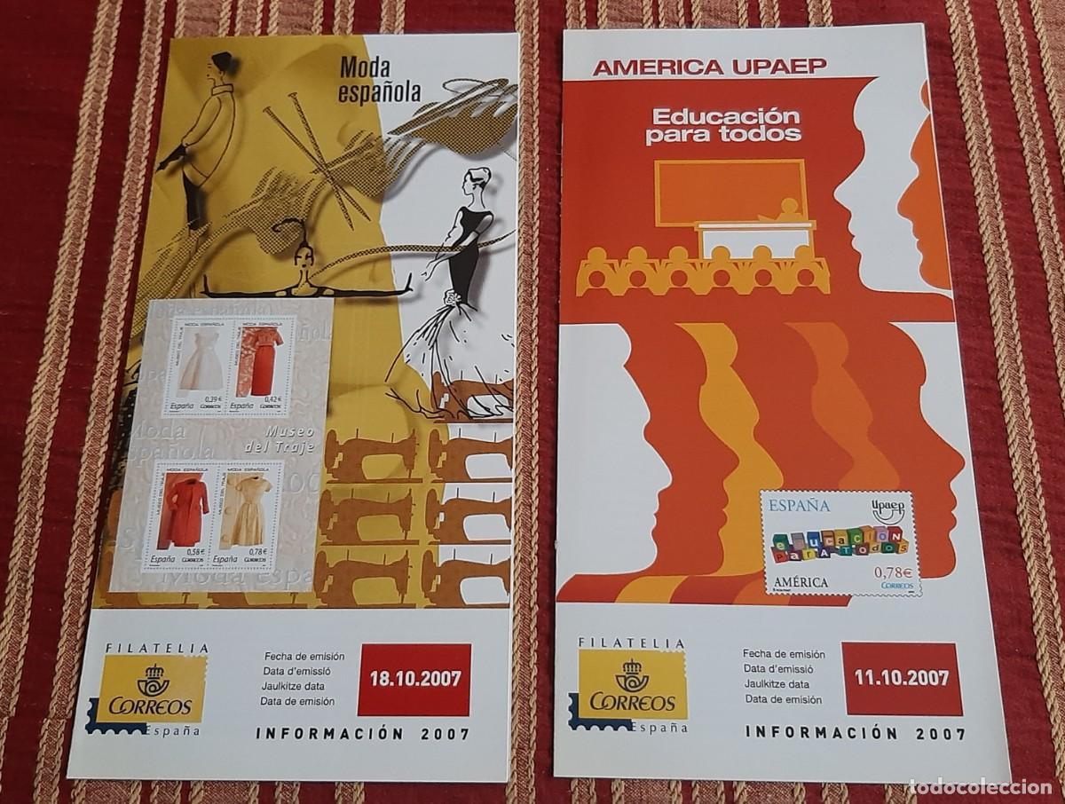 Selos: (D&Iacute;PTICOS) LOTE DE 2 D&Iacute;PTICOS CORREOS A&Ntilde;O 2007