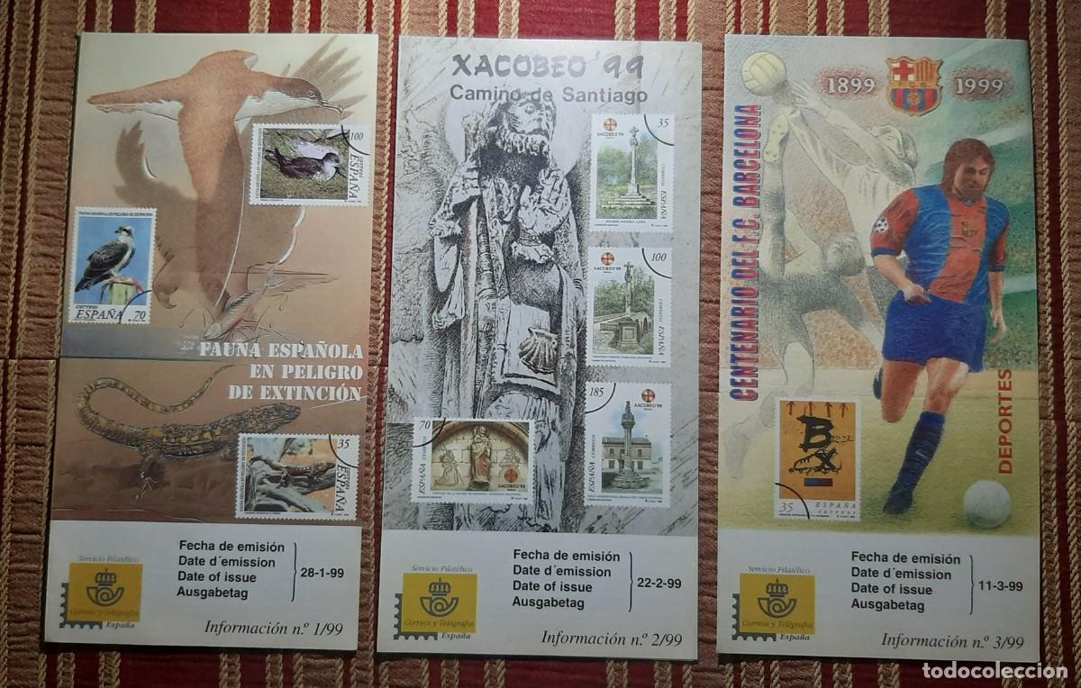 Sellos: (D&Iacute;PTICOS) LOTE DE 3 D&Iacute;PTICOS CORREOS A&Ntilde;O 1999
