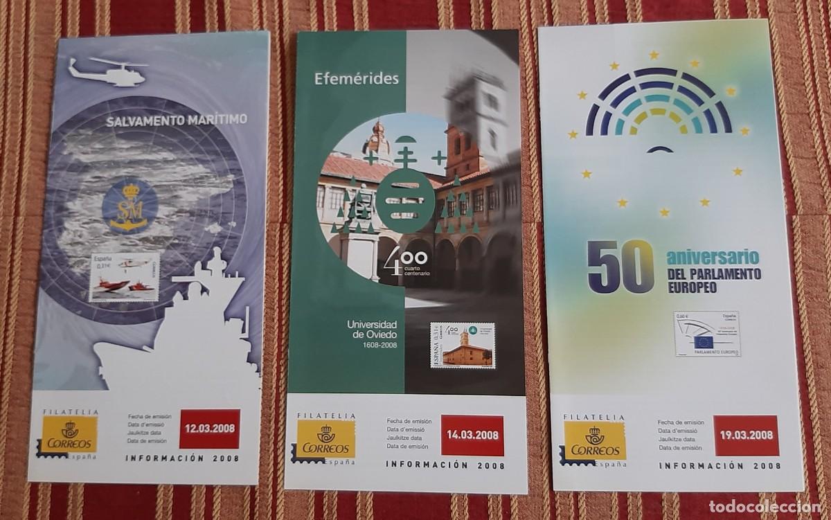 Sellos: (D&Iacute;PTICOS) LOTE DE 3 D&Iacute;PTICOS CORREOS A&Ntilde;O 2008