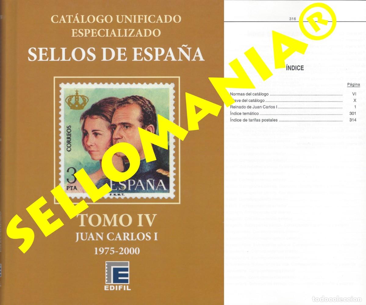 Sellos: CATALOGO ESPECIALIZADO EDIFIL ESPA&Ntilde;A 1975 A 2000 TOMO IV BRONCE 2022
