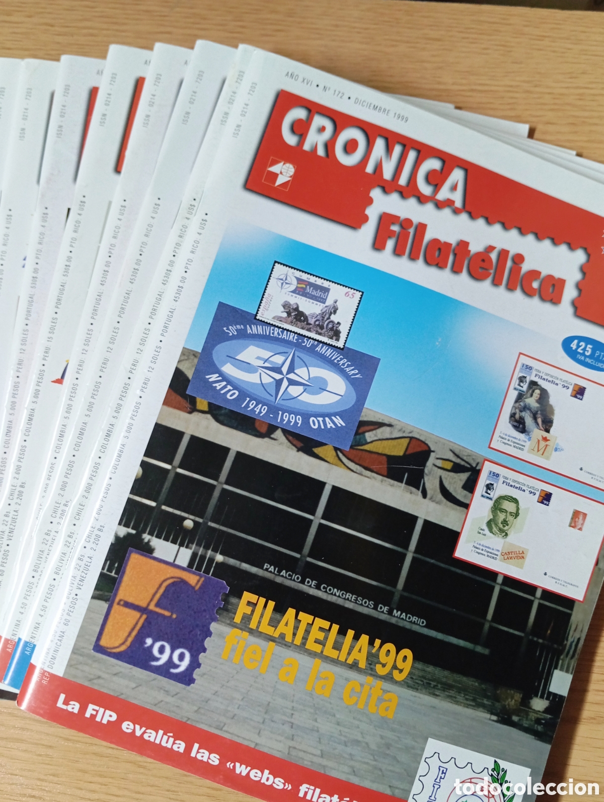 Sellos: CR&Oacute;NICA FILAT&Eacute;LICA 1999 A&Ntilde;O COMPLETO ONCE N&Uacute;MEROS N&Uacute;MERO 151 A 161 Y SUPLEMENTOS MUNDIAL NOVEDADES