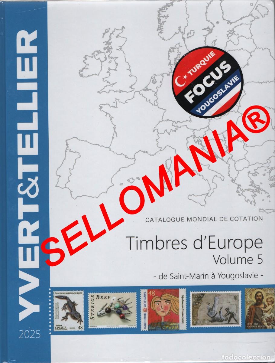 Sellos: CATALOGO SELLOS EUROPA YVERT & TELLIER 2025 DE SAN MARINO A YUGOSLAVIA TC24351