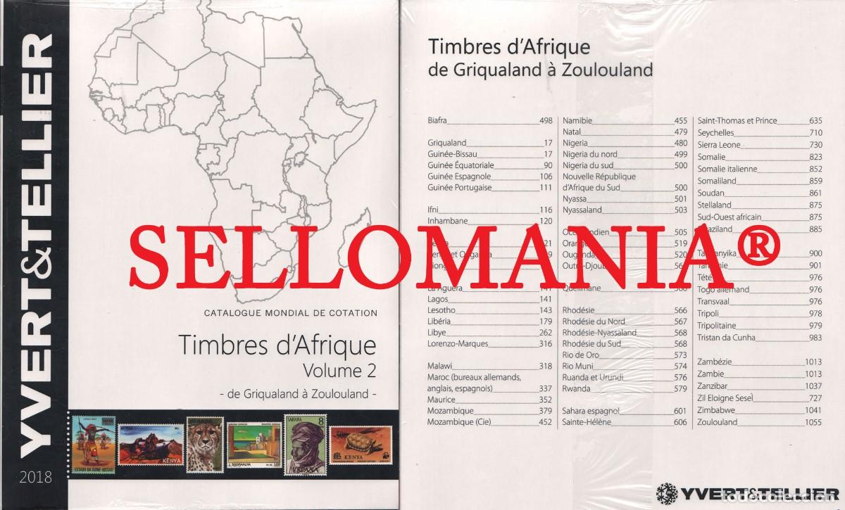 Sellos: CATALOGO SELLOS YVERT & TELLIER TOMO II 2018 AFRICA MARRUECOS GUINEA TC22430