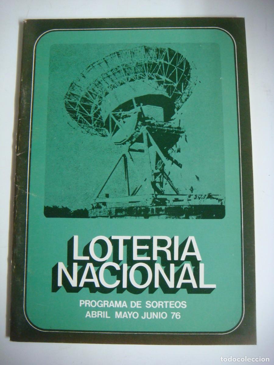 Selos: LOTERIA NACIONAL PROGRAMA DE SORTEOS ABRIL-MAYO Y JUNIO-1976-CAJ-B-N&ordm;-159