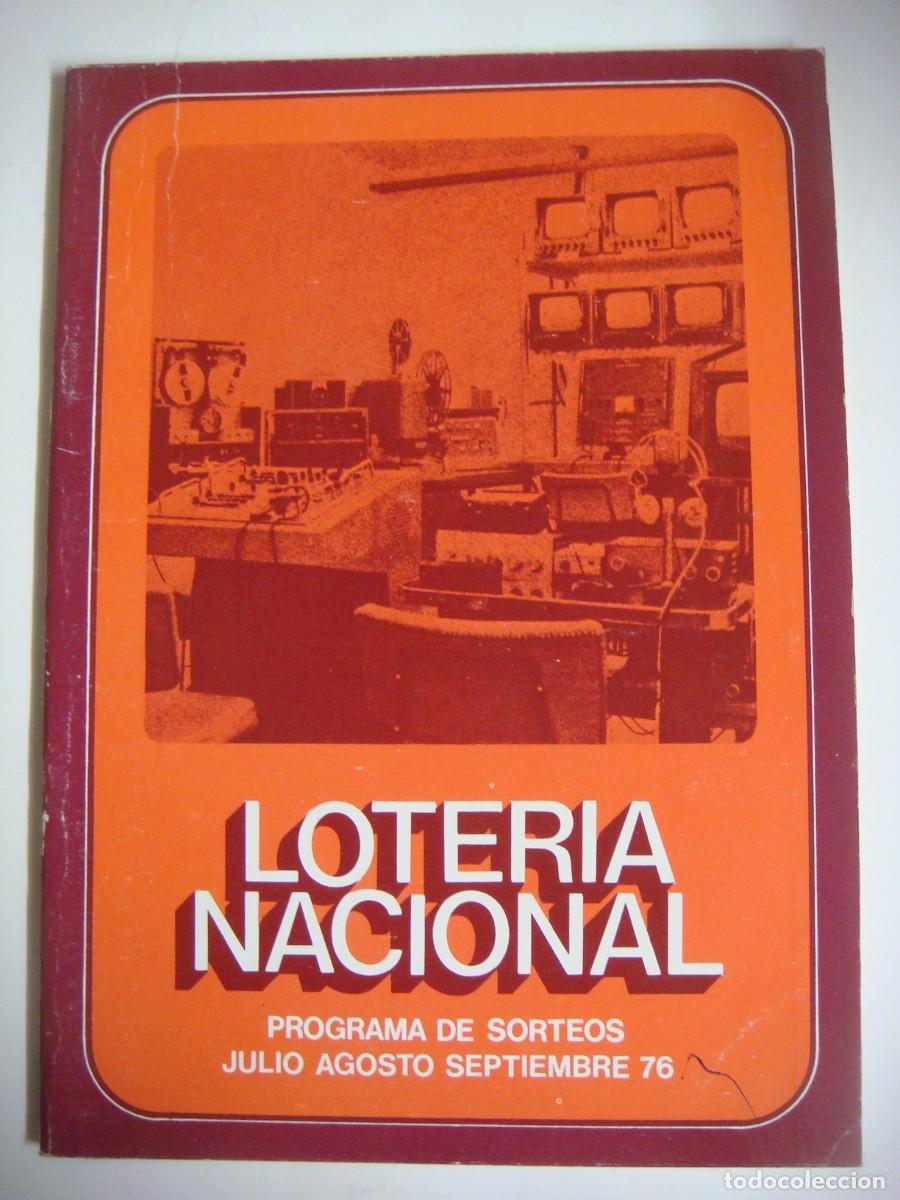 Sellos: LOTERIA NACIONAL PROGRAMA DE SORTEOS JULIO-AGOSTO Y SEPTIEMBRE-1976-CAJ-B-N&ordm;-159