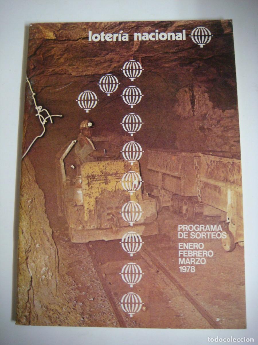 Sellos: LOTERIA NACIONAL PROGRAMA DE SORTEOS-ENERO-FEBRERO Y MARZO-A&Ntilde;O-1978-CAJ-B-N&ordm;-159