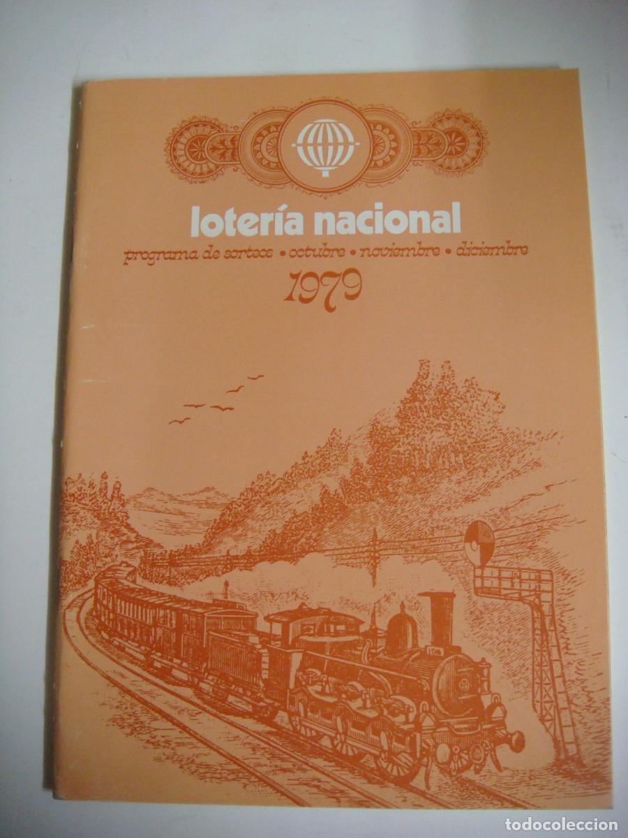 Sellos: LOTERIA NACIONAL PROGRAMA DE SORTEOS-OCTUBRE-NOVIEMBRE Y DICIEMBRE-A&Ntilde;O-1979-CAJ-B-N&ordm;-159
