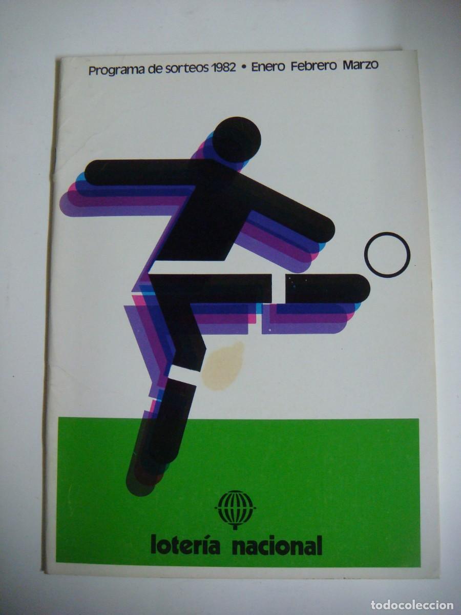 Sellos: LOTERIA NACIONAL PROGRAMA DE SORTEOS-ENERO-FEBRERO Y MARZO-A&Ntilde;O-1982-CAJ-B-N&ordm;-159