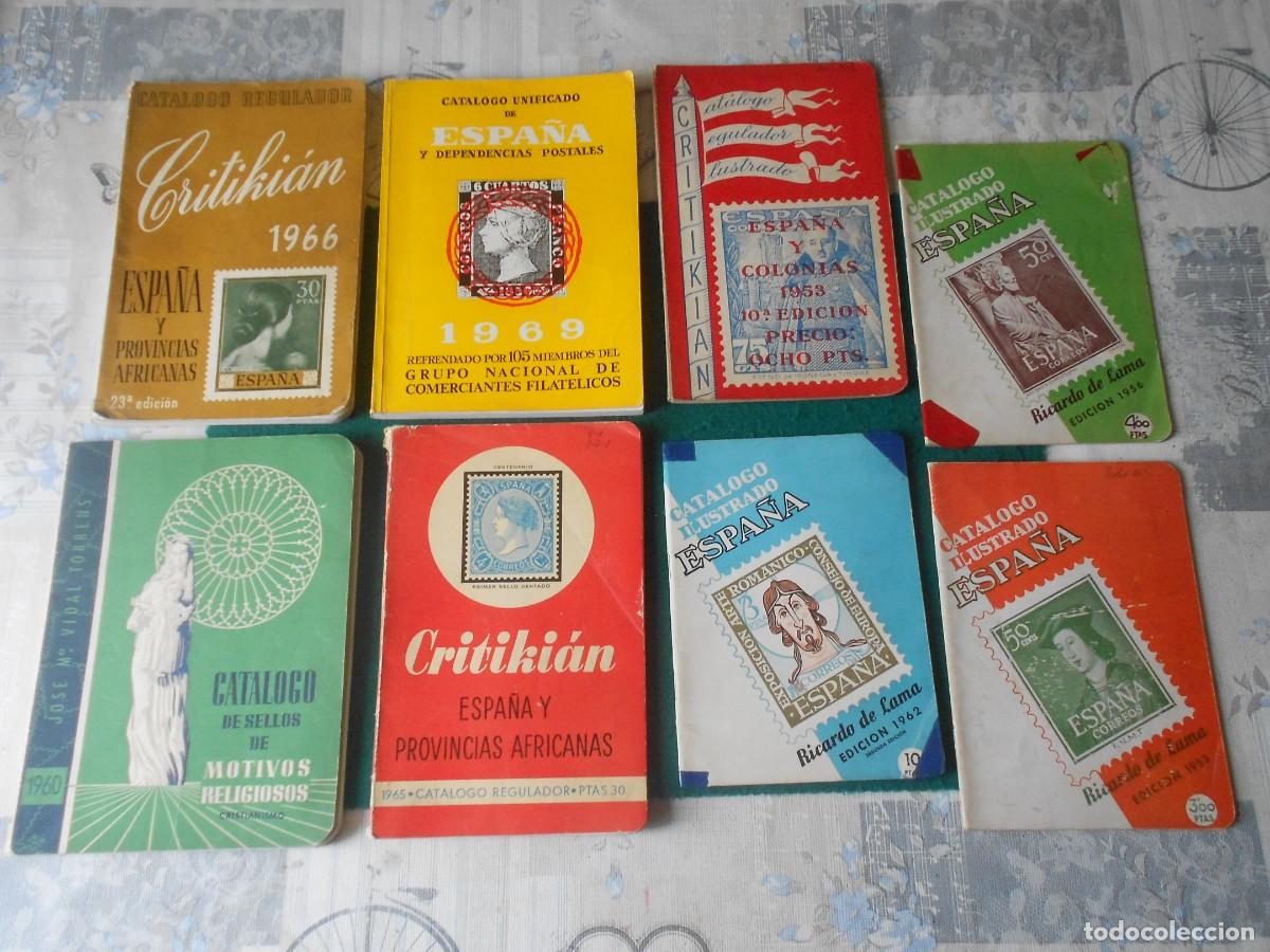 Sellos: LOTE CATALOGO SELLOS - CRITIKIAN - RICARDO DE LAMA - CAT&Aacute;LOGO UNIFICADO - VARIOS A&Ntilde;OS