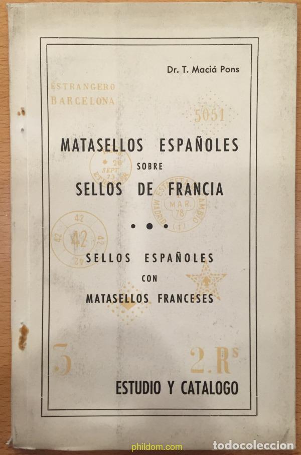 Sellos: MATASELLOS ESPA&Ntilde;OLES SOBRE SELLOS DE FRANCIA Phildom