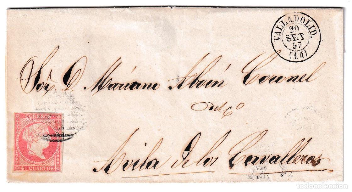Sellos: 1857. Envuelta de Valladolid a &Aacute;vila de los Caballeros