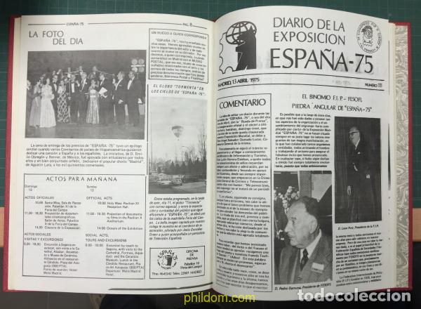 Selos: Diario de la Exposici&oacute;n Filatelica Espa&ntilde;a-75 Phildom