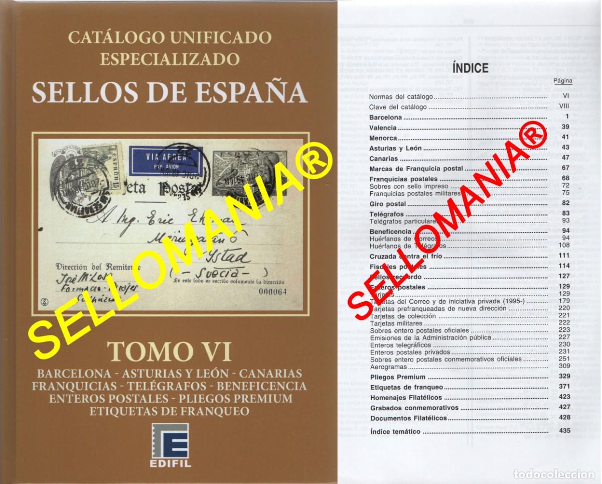 Briefmarken: CATALOGO ESPECIALIZADO EDIFIL ESPA&Ntilde;A TOMO VI FRANQUICIAS BARCELONA BENEFICENCIA