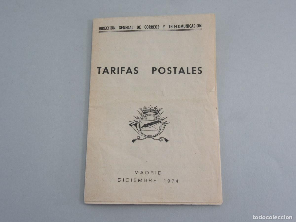 Briefmarken: Tarifas Postales. Correos. Sellos. Madrid 1974.