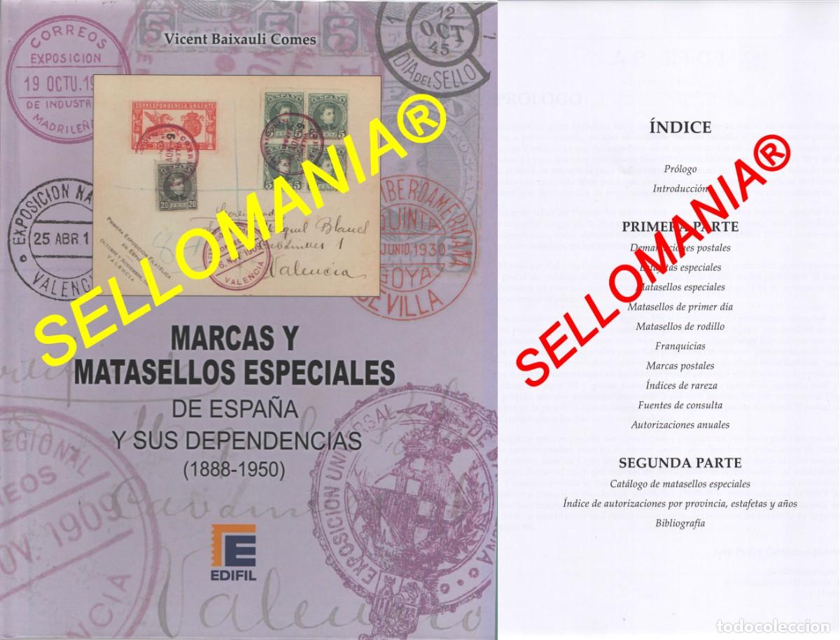 Briefmarken: MARCAS Y MATASELLOS ESPECIALES DE ESPA&Ntilde;A Y SUS DEPENDENCIAS