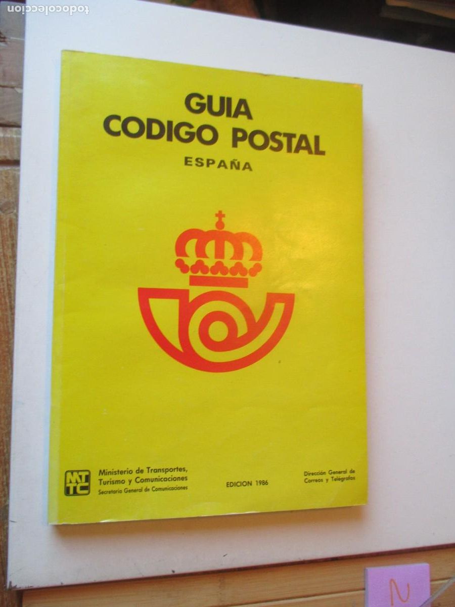 Sellos: Gu&iacute;a c&oacute;digo postal Edici&oacute;n de 1986 W41126