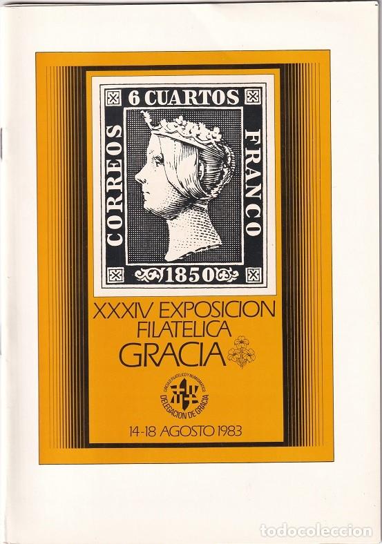 Sellos: XXXIV Exposici&oacute;n filat&eacute;lica Gracia 1983 - C&iacute;rculo Filat&eacute;lico y Numism&aacute;tico