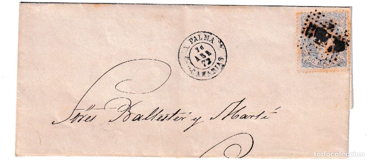 Sellos: 1872. Correo mar&iacute;timo de Canarias a la pen&iacute;nsula