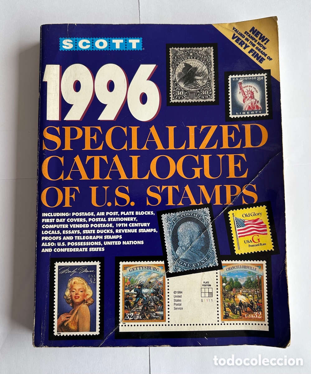Sellos: Cat&aacute;logo Scott 1996 Specialized Catalogue of U.S. Stamps