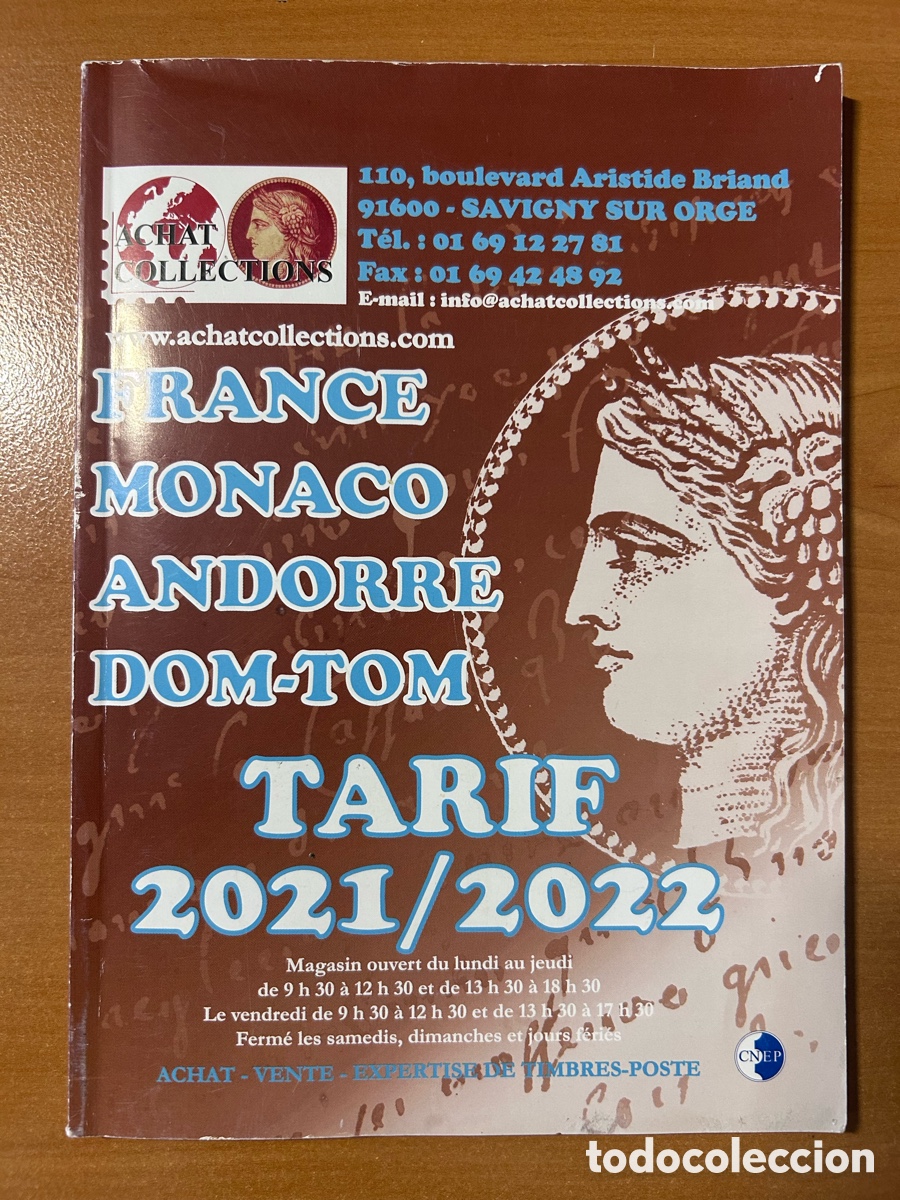 Sellos: Tarifa / Cat&aacute;logo de Sellos Francia, M&oacute;naco, Andorra 2021/2022 - Achat Collections