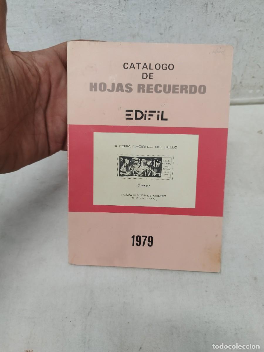 Sellos: Antiguo catalogo de hojas de recuerdo. IX feria internacional del sello. Edifil 1979.