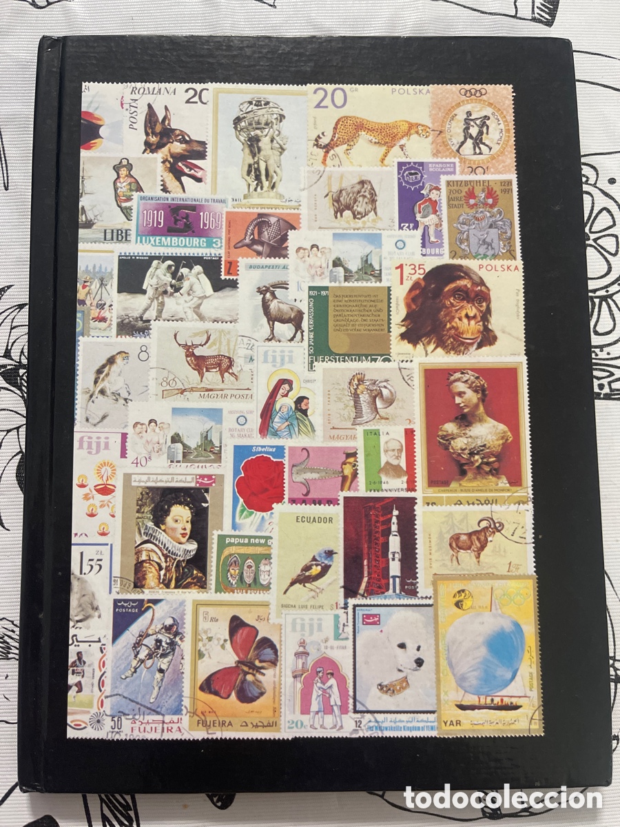 Sellos: &Aacute;lbum de sellos con portada de sellos internacionales