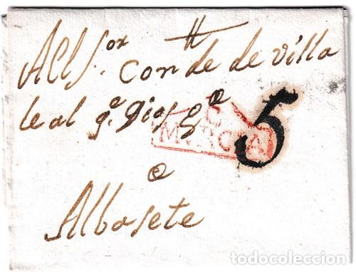 Briefmarken: 1797. Carta de Cartagena a Albacete