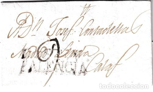 Briefmarken: 1802. Carta de Palencia a Calaf